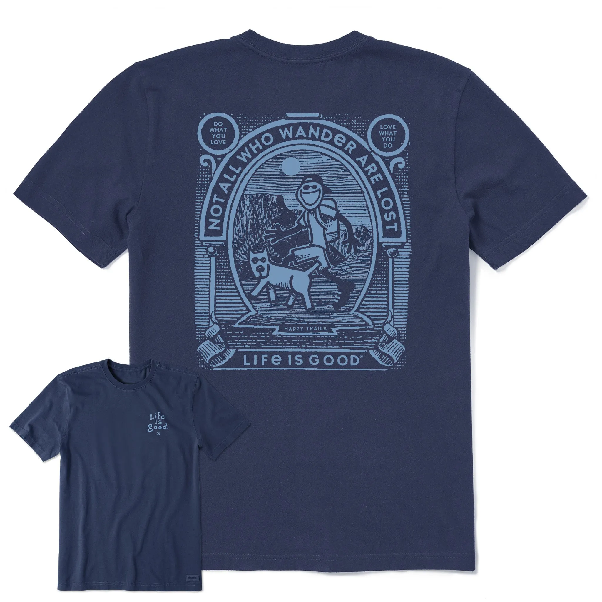 Men's Hiking Wanderers Short Sleeve Tee Life is Good