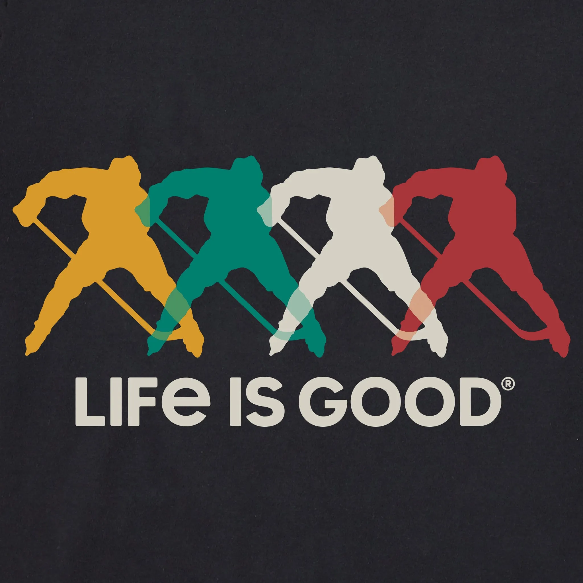 Men's Hockey Spectrum Long Sleeve Crusher Tee Life is Good
