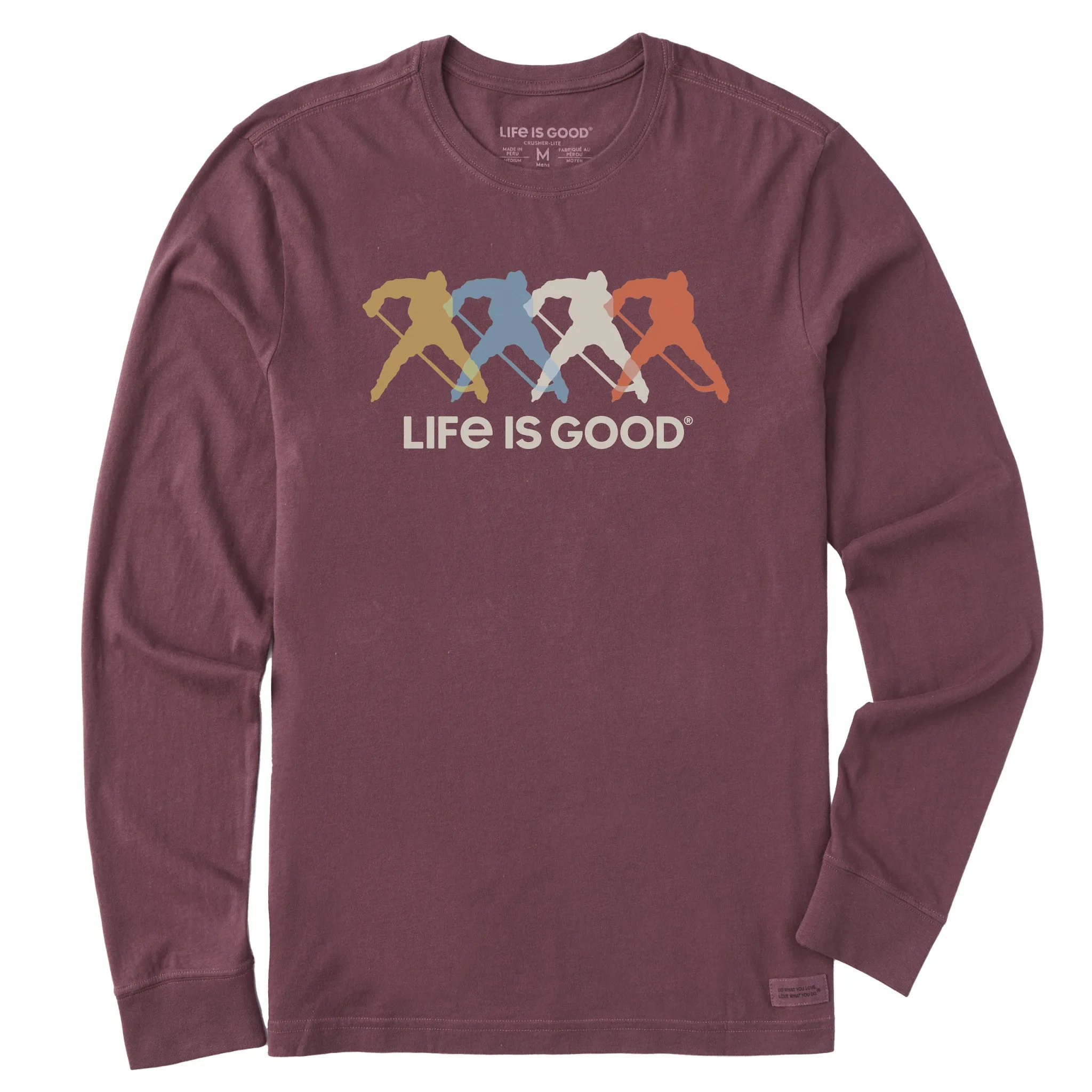 Men's Hockey Spectrum Long Sleeve Crusher Tee Life is Good