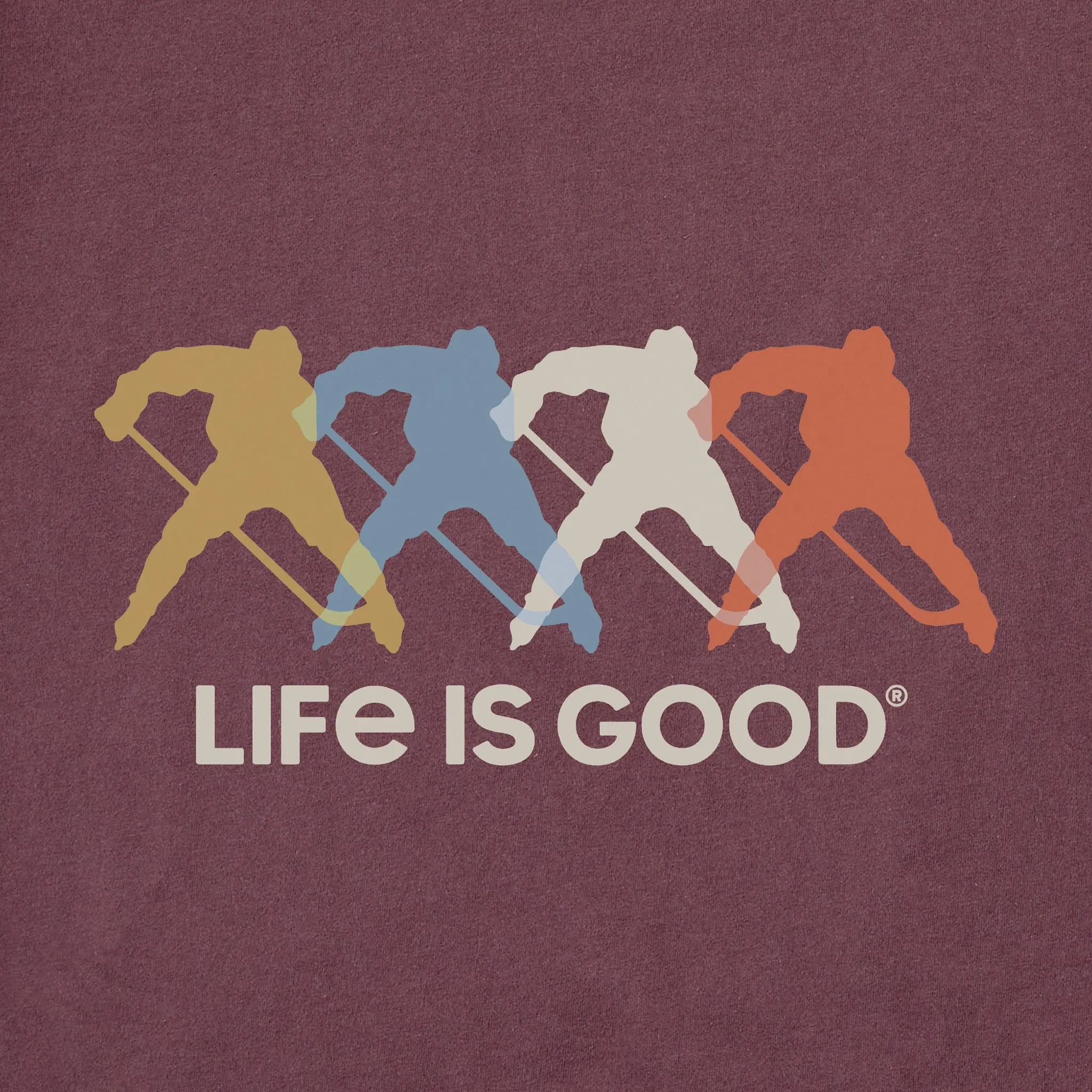 Men's Hockey Spectrum Long Sleeve Crusher Tee Life is Good