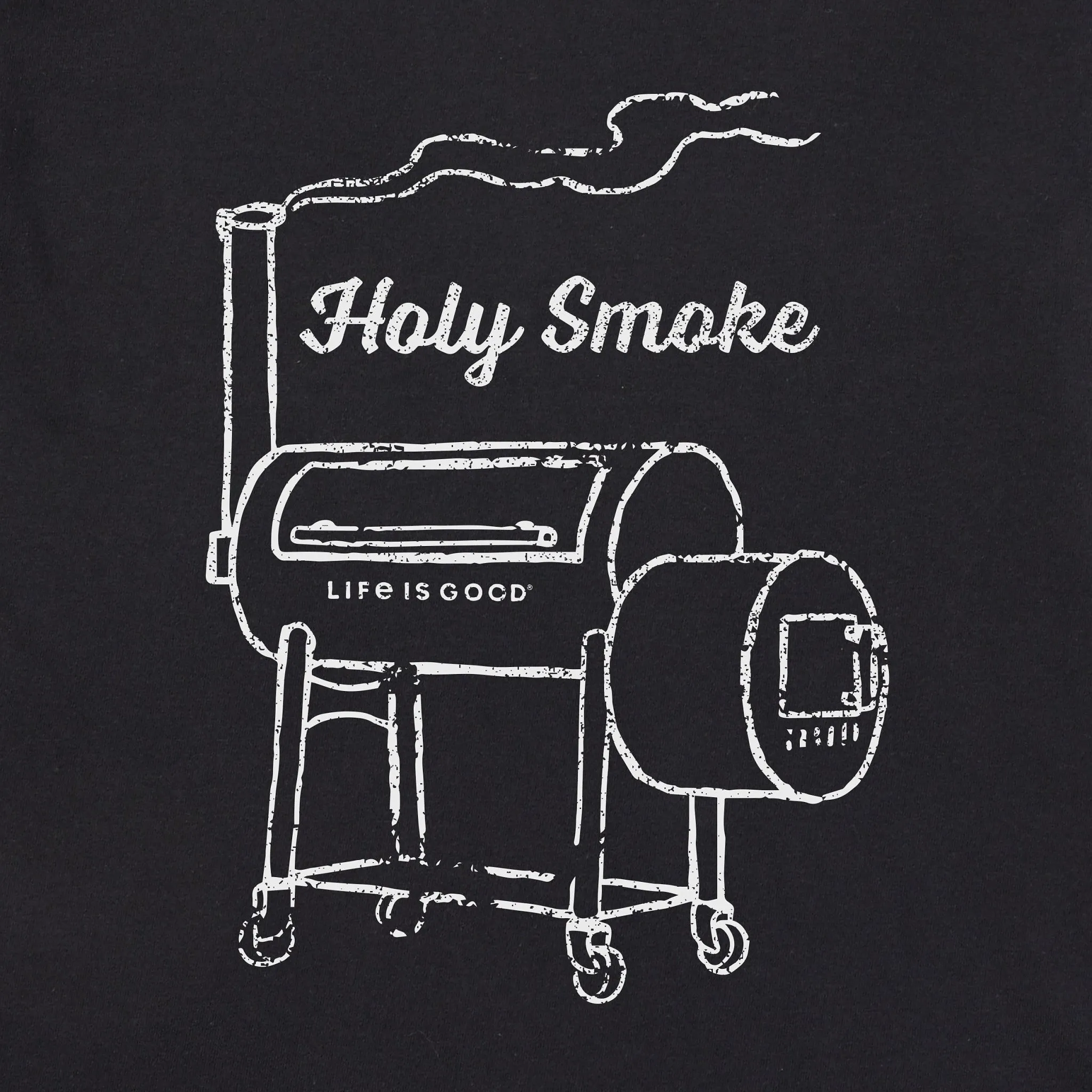 Men's Holy Smoke Smoker Short Sleeve Crusher Tee Life is Good