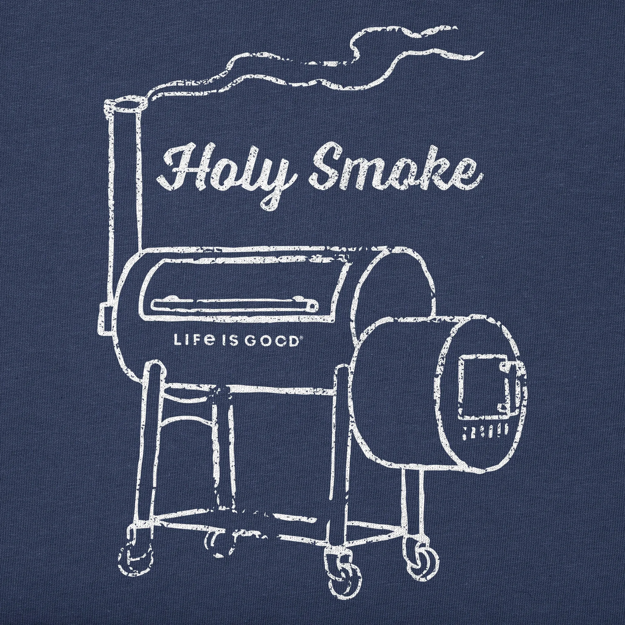Men's Holy Smoke Smoker Short Sleeve Crusher Tee Life is Good