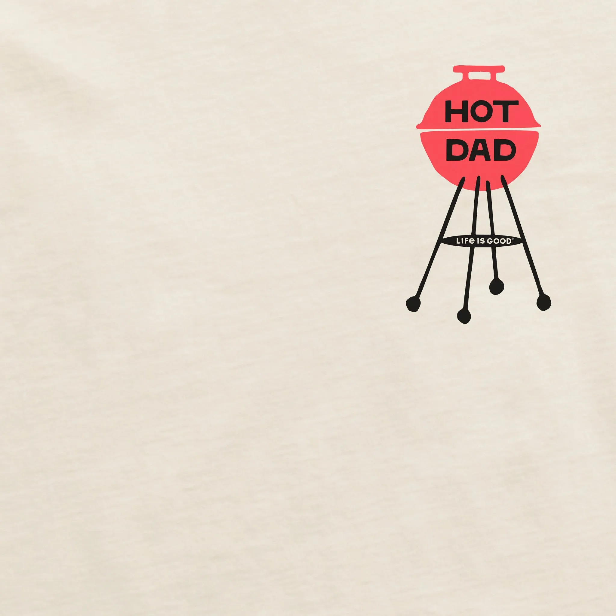 Men's Hot Dad Grill Short Sleeve Crusher Tee Life is Good