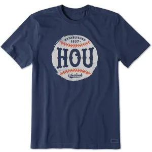 Men's Houston Baseball Short Sleeve Crusher Tee Life is Good