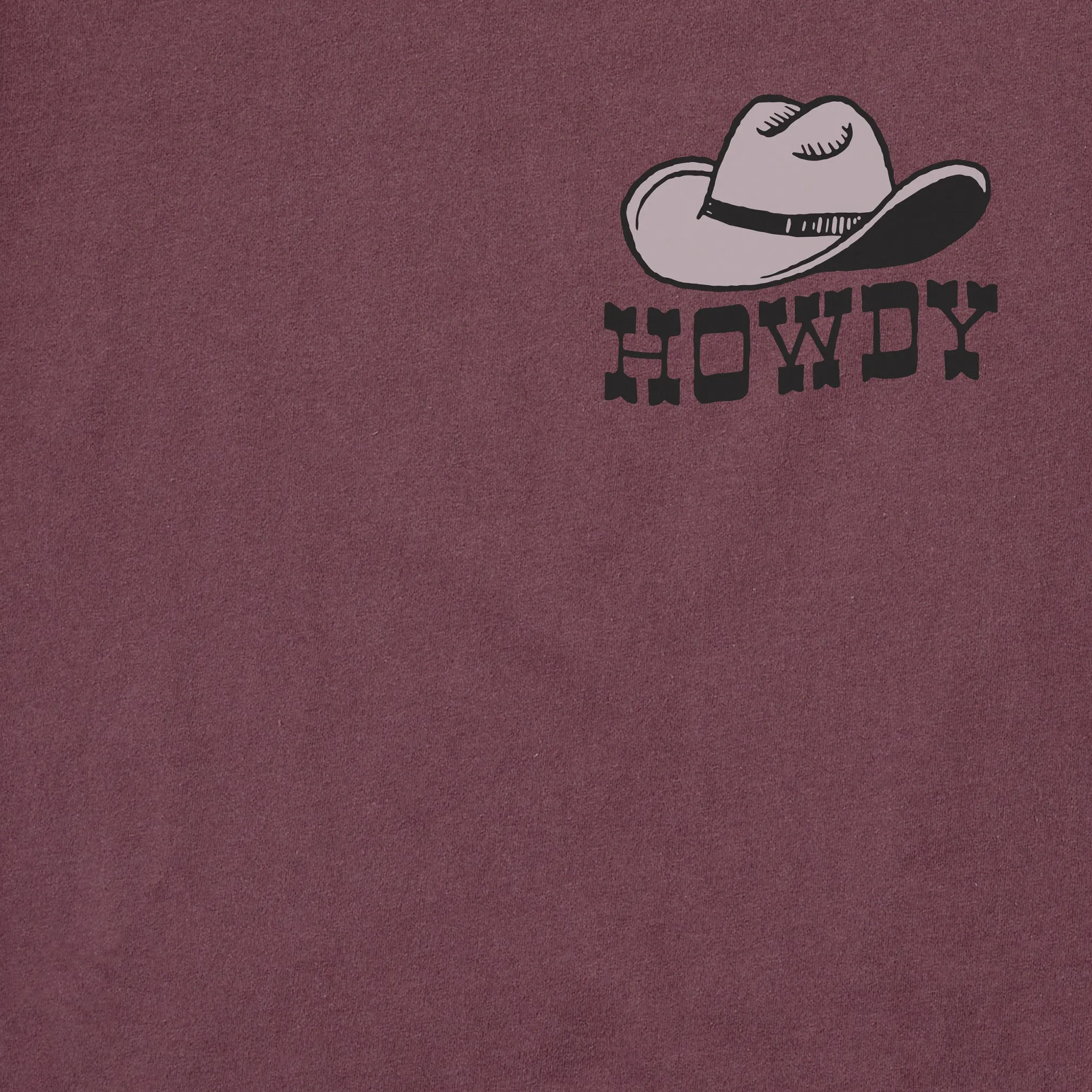 Men's Howdy Hat Long Sleeve Crusher Tee Life is Good