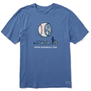 Men's Huge Baseball Fan Short Sleeve Tee Life is Good