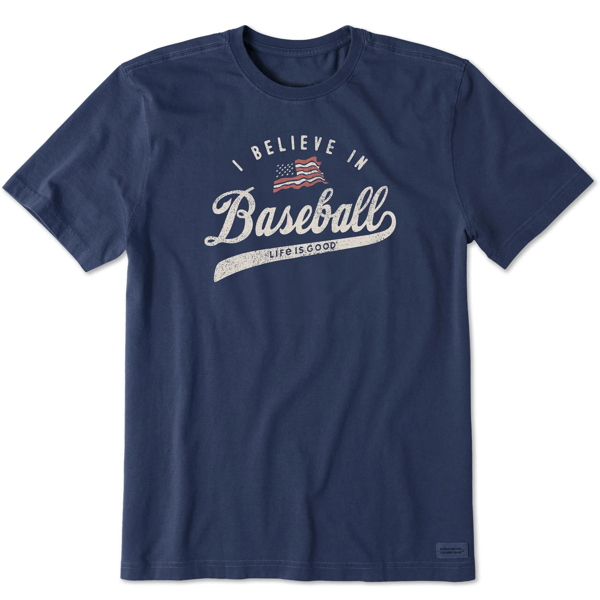 Men's I Believe in Baseball Short Sleeve Tee Life is Good