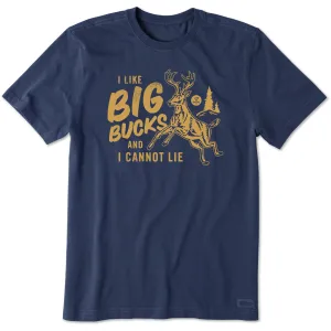 Men's I like Big Bucks Short Sleeve Tee Life is Good