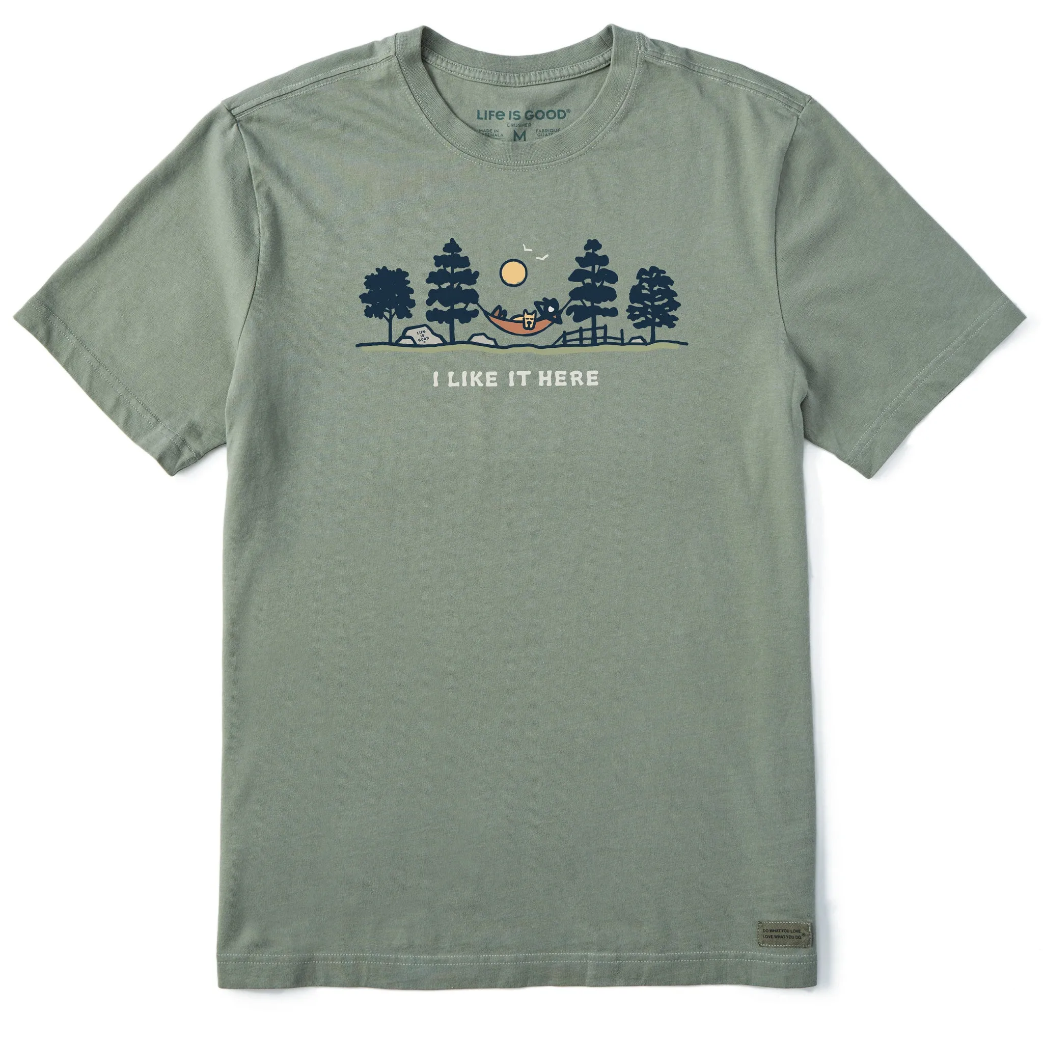 Men's I Like it Here Hammock Vista Short Sleeve Tee Life is Good