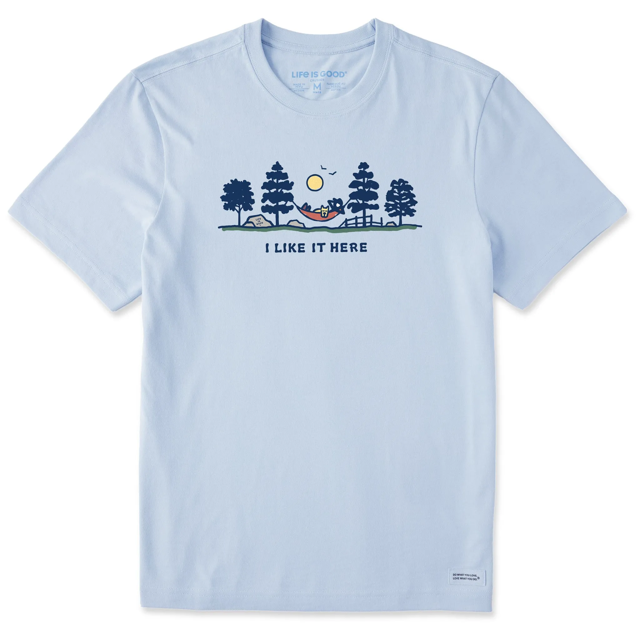 Men's I Like it Here Hammock Vista Short Sleeve Tee Life is Good
