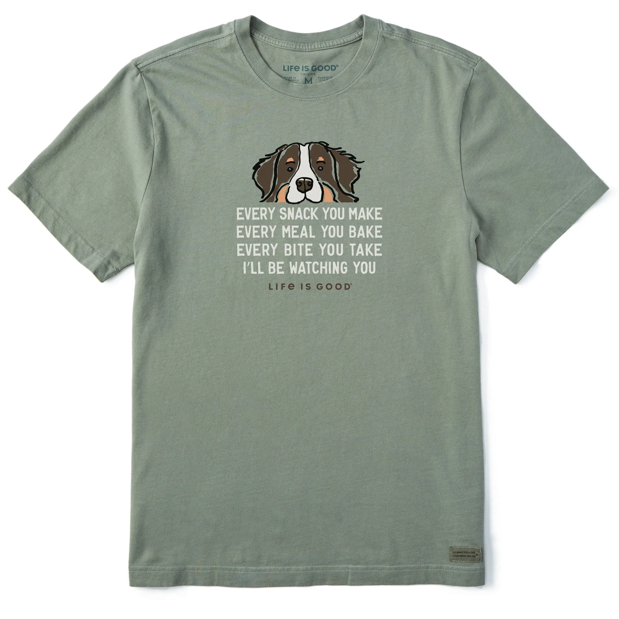 Men's I'll Be Watching You Bernese Short Sleeve Tee Life is Good