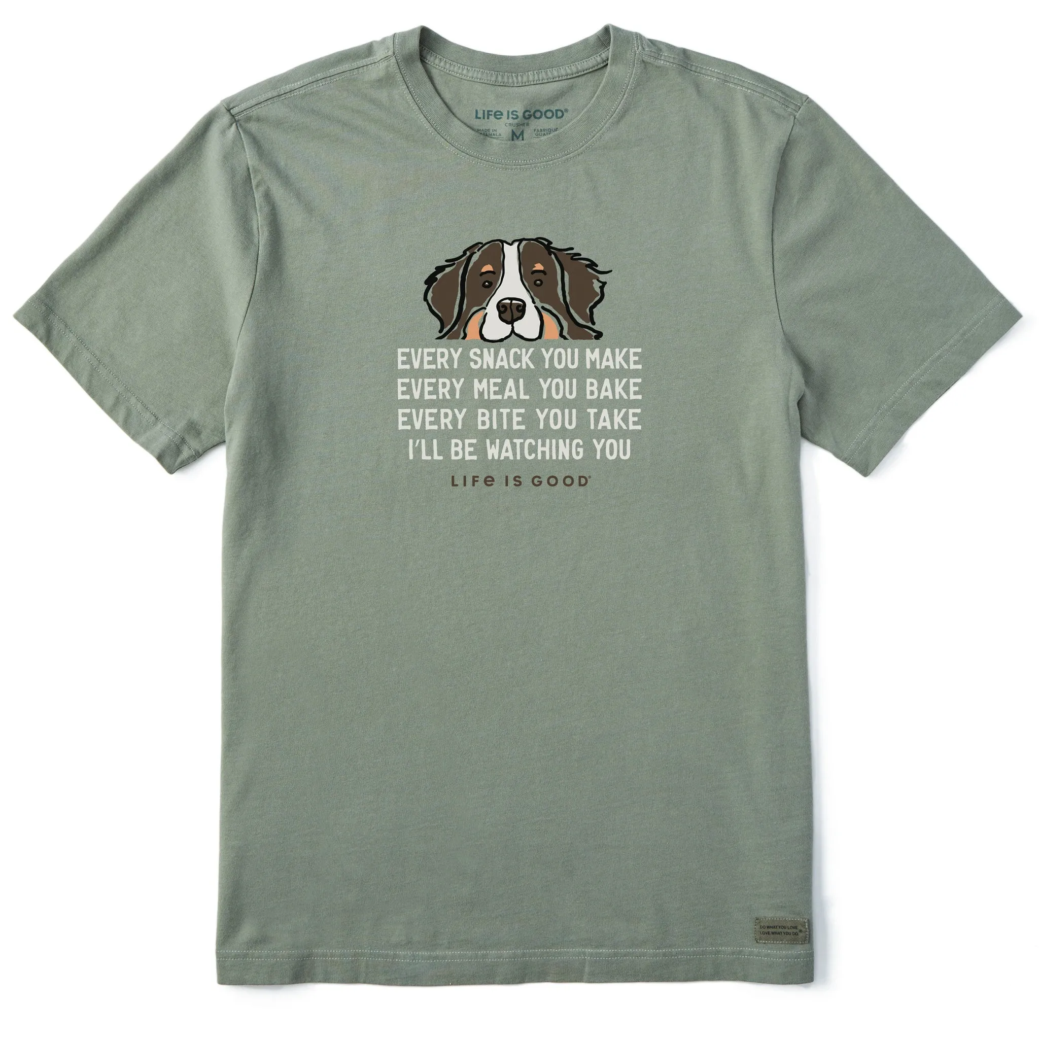 Men's I'll Be Watching You Bernese Short Sleeve Tee Life is Good