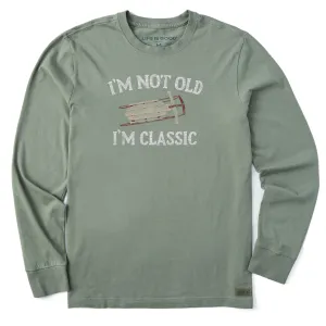 Men's I'm Not Old Sled Long Sleeve Crusher Tee Life is Good