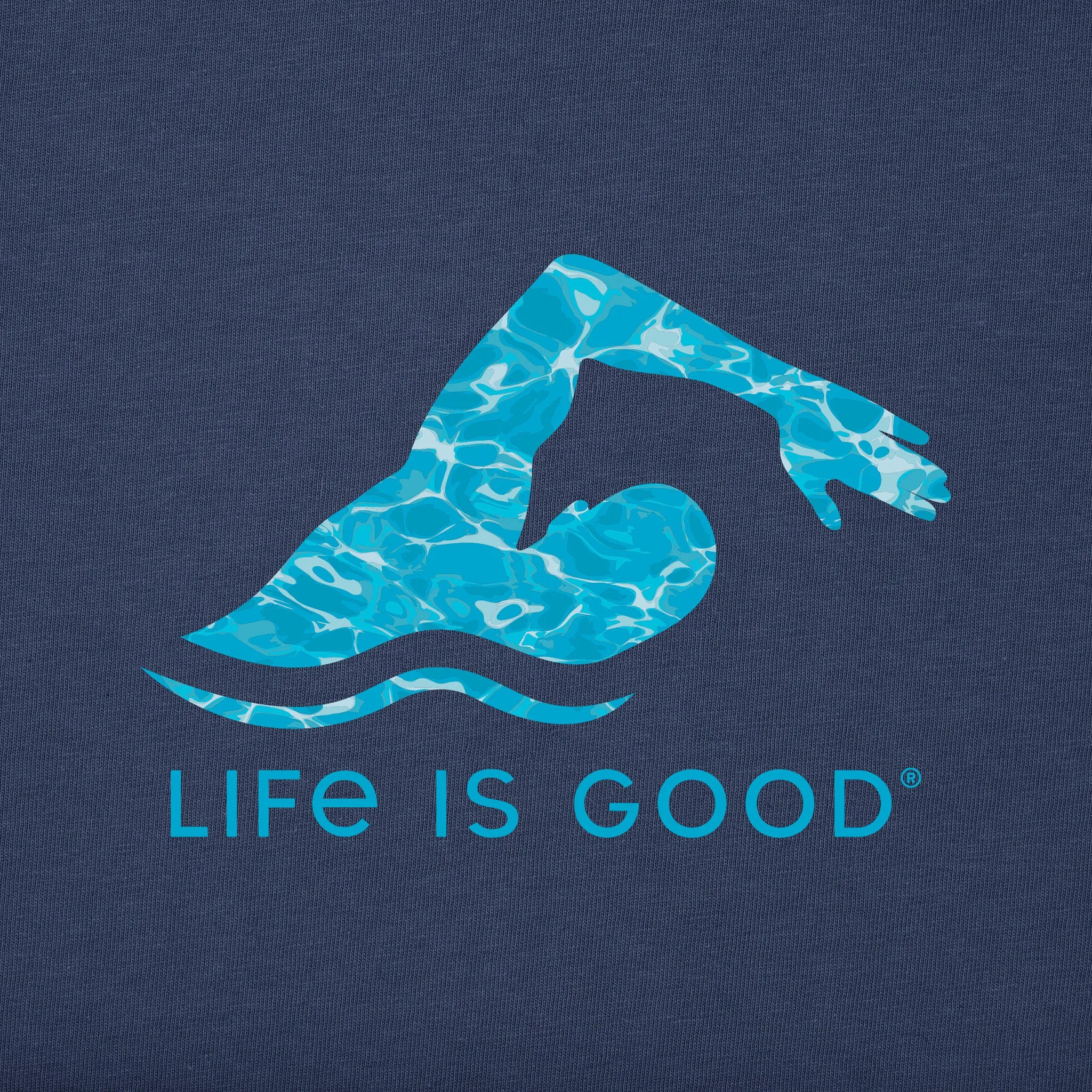 Men's Iridescent Swimmer Crusher-LITE Tee Life is Good