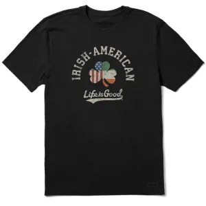 Men's Irish-American Clover Short Sleeve Crusher Tee Life is Good