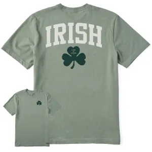 Men's Irish Clover Short Sleeve Crusher Tee Life is Good