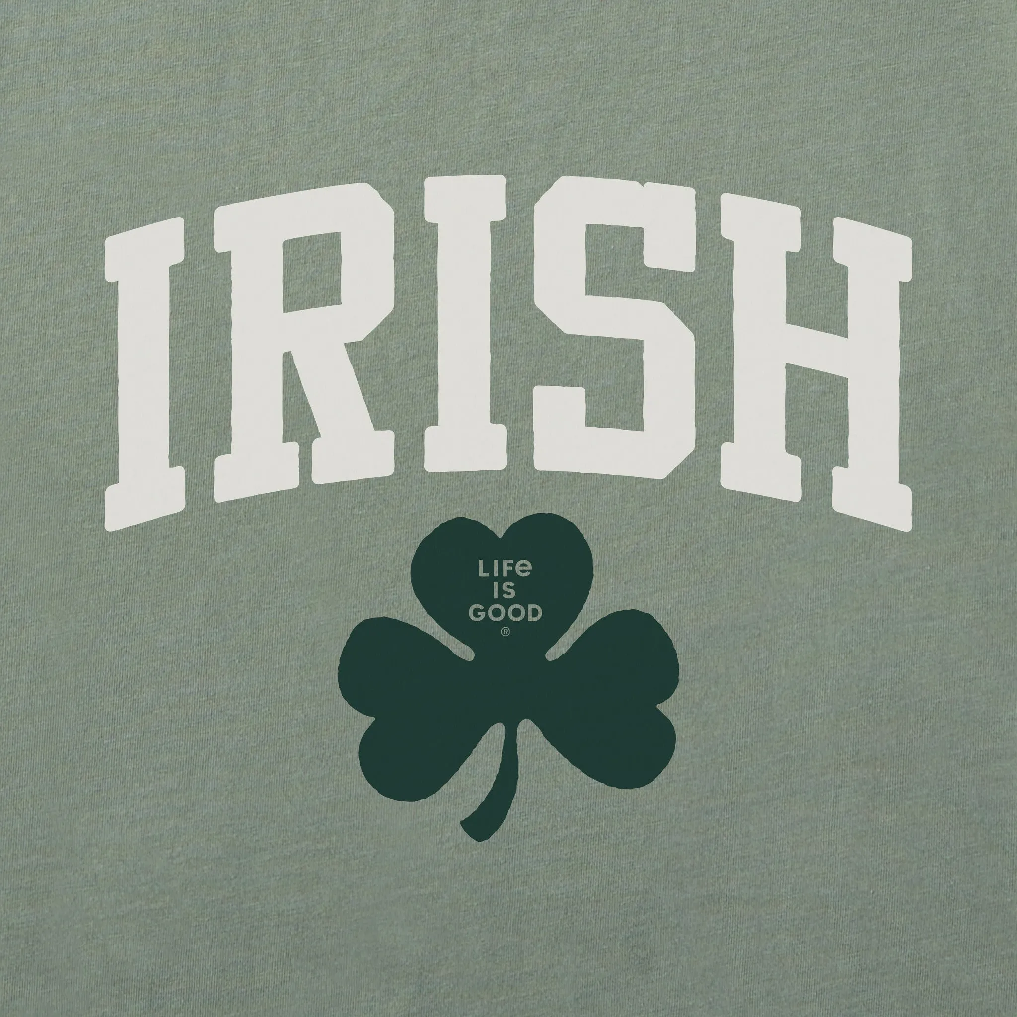Men's Irish Clover Short Sleeve Crusher Tee Life is Good