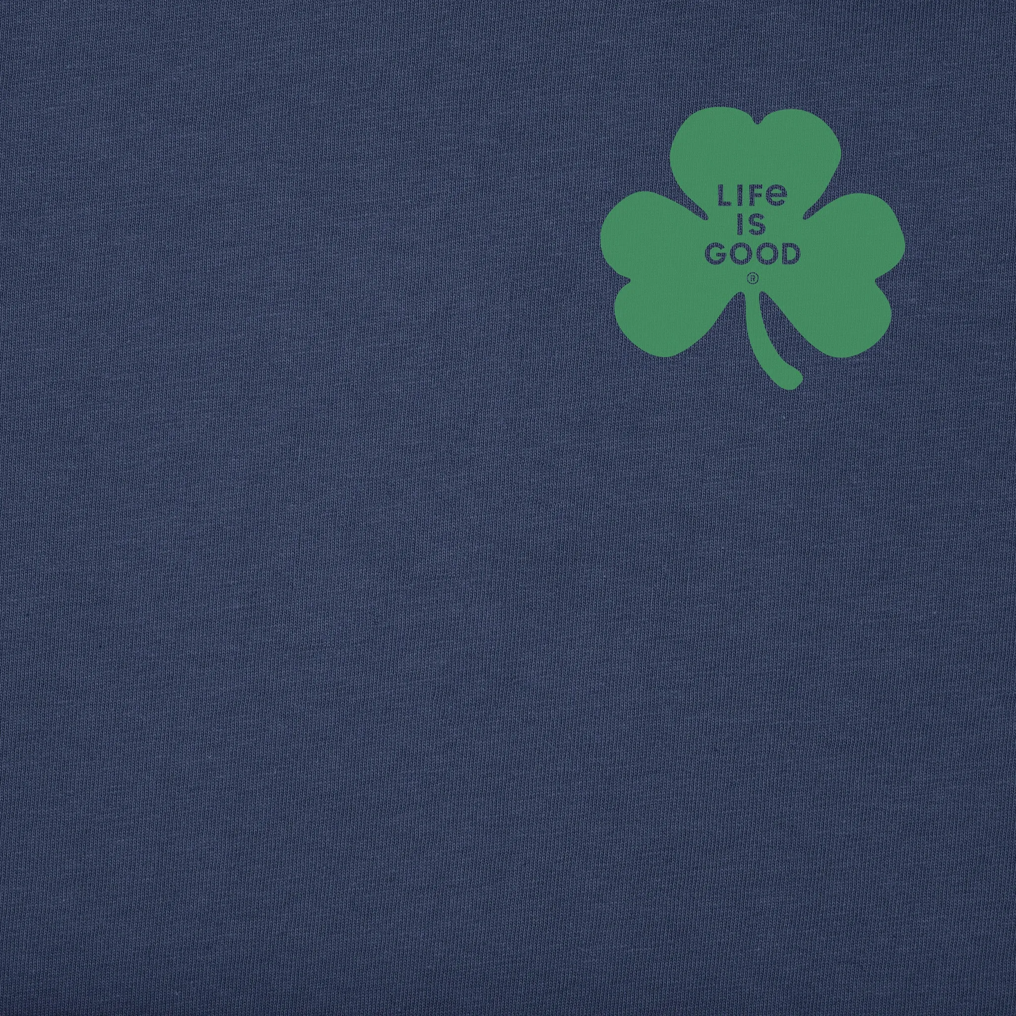 Men's Irish Clover Short Sleeve Crusher Tee Life is Good