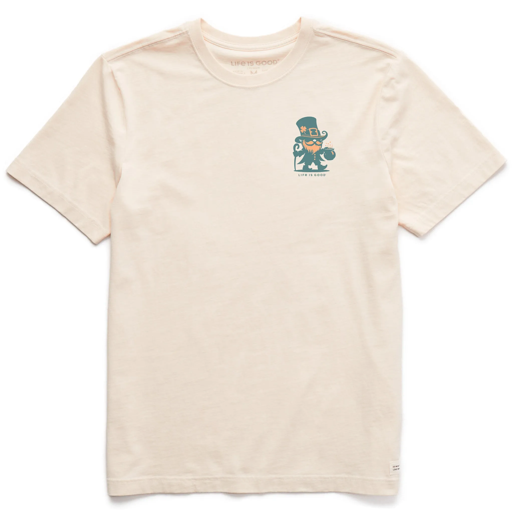 Men's Irish Leprechaun Short Sleeve Crusher Tee Life is Good