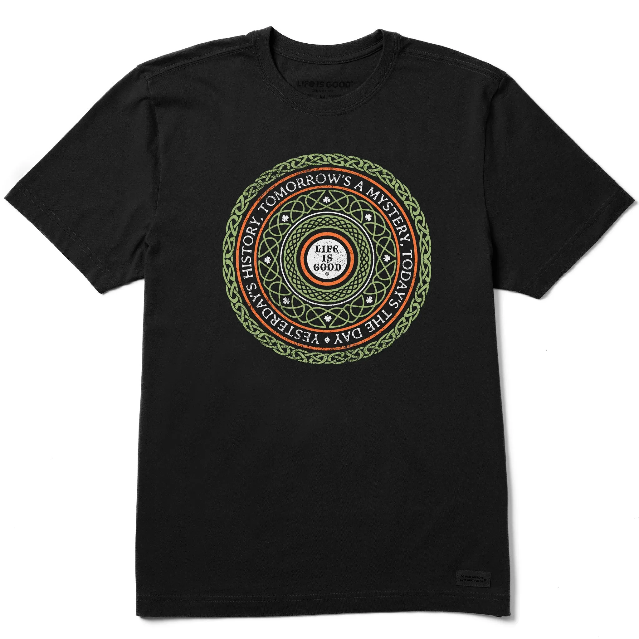 Men's Irish Wisdom Mandala Short Sleeve Crusher Tee Life is Good