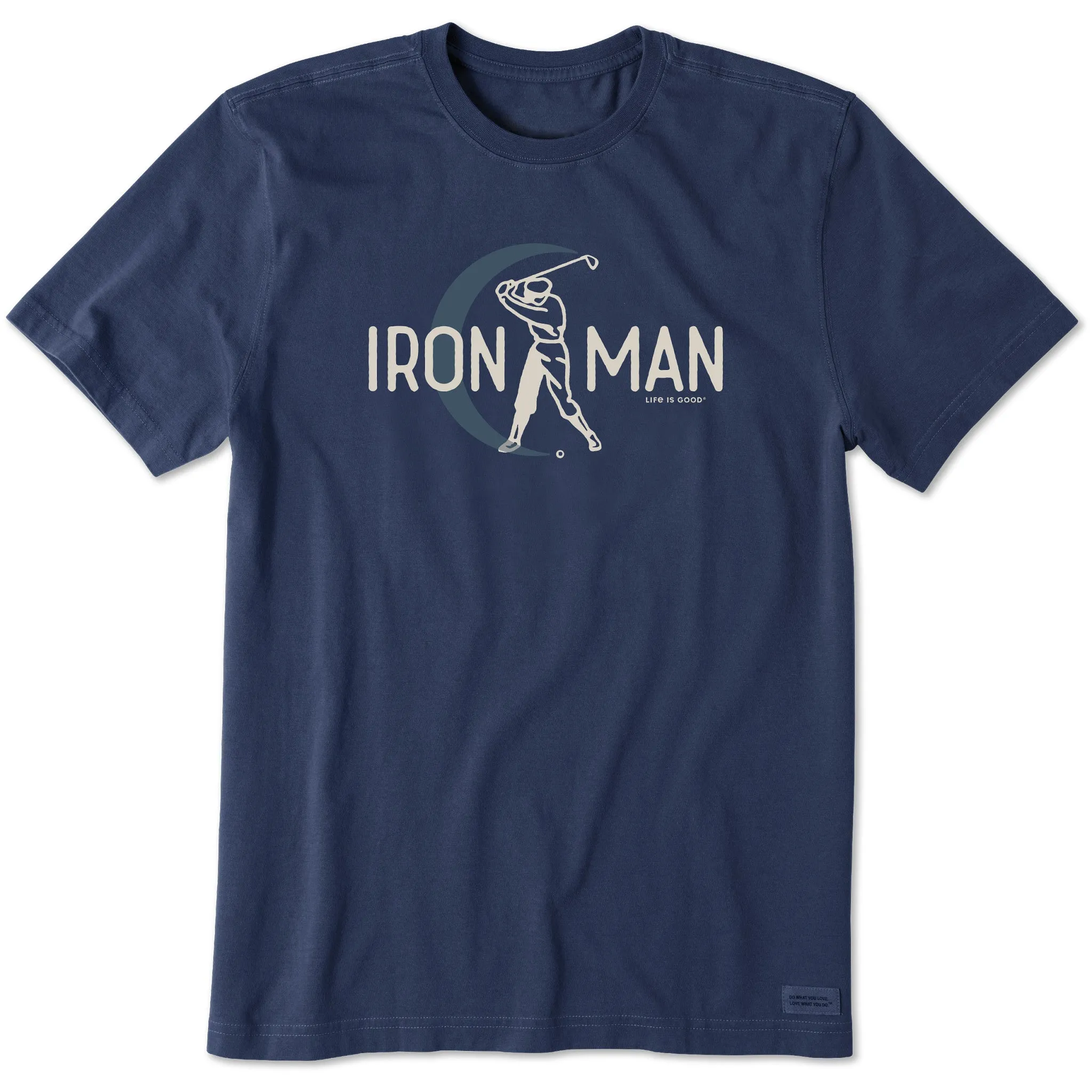 Men's Iron Man Golfer Short Sleeve Tee Life is Good