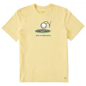 Men's It's in the Hole Golf Short Sleeve Crusher Tee Life is Good