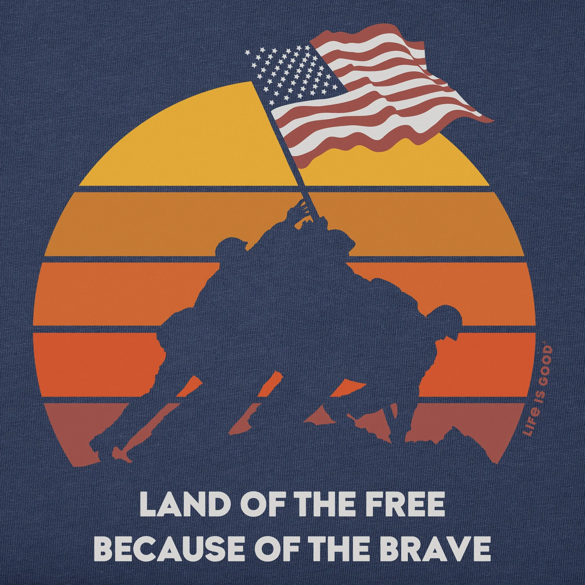 Men's Iwo Jima Short Sleeve Tee Life is Good