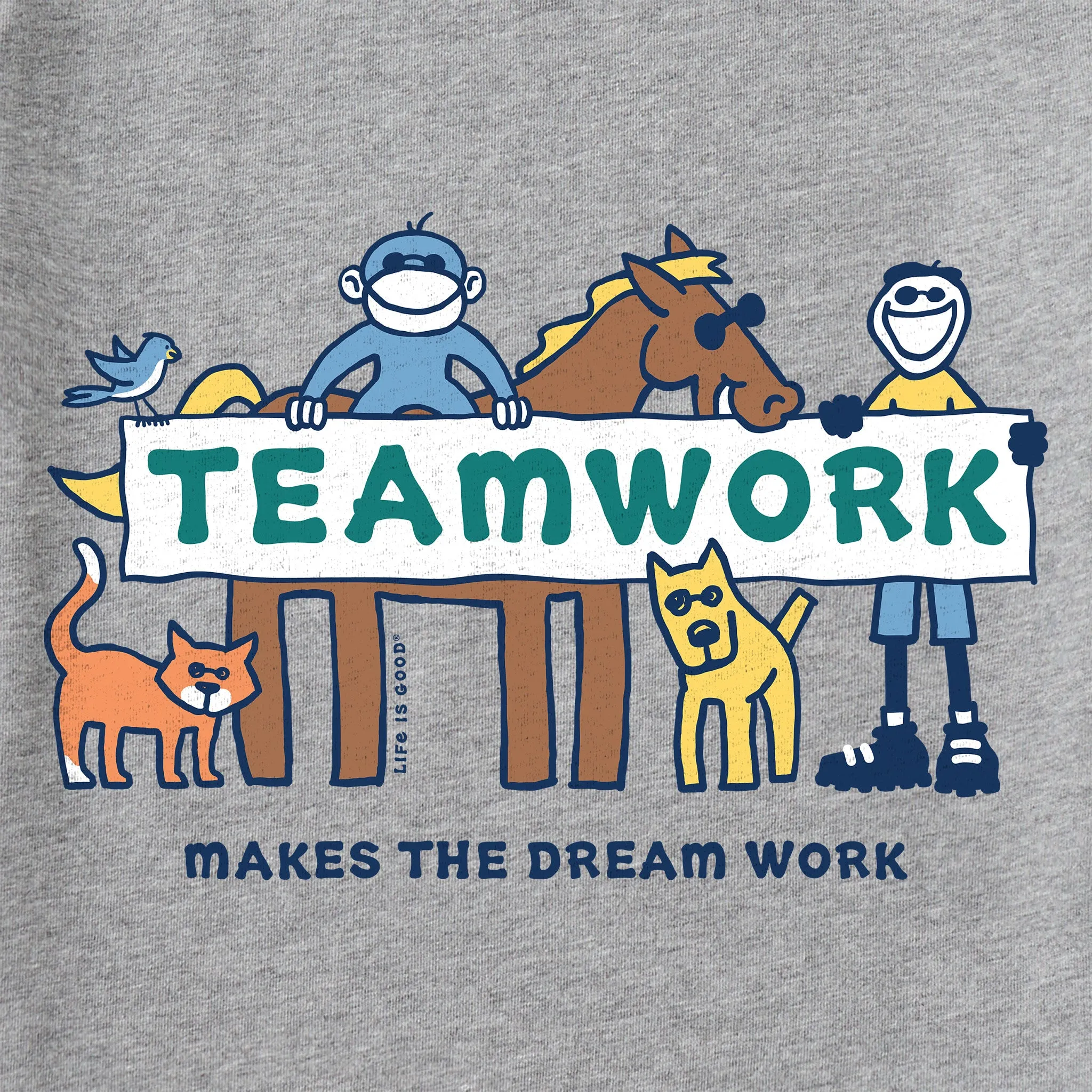 Men's Jake & Friends Teamwork Short Sleeve Tee Life is Good