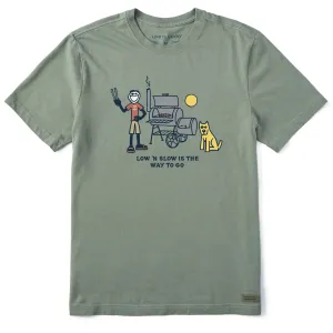 Men's Jake & Rocket Low N Slow Smoker Short Sleeve Tee Life is Good