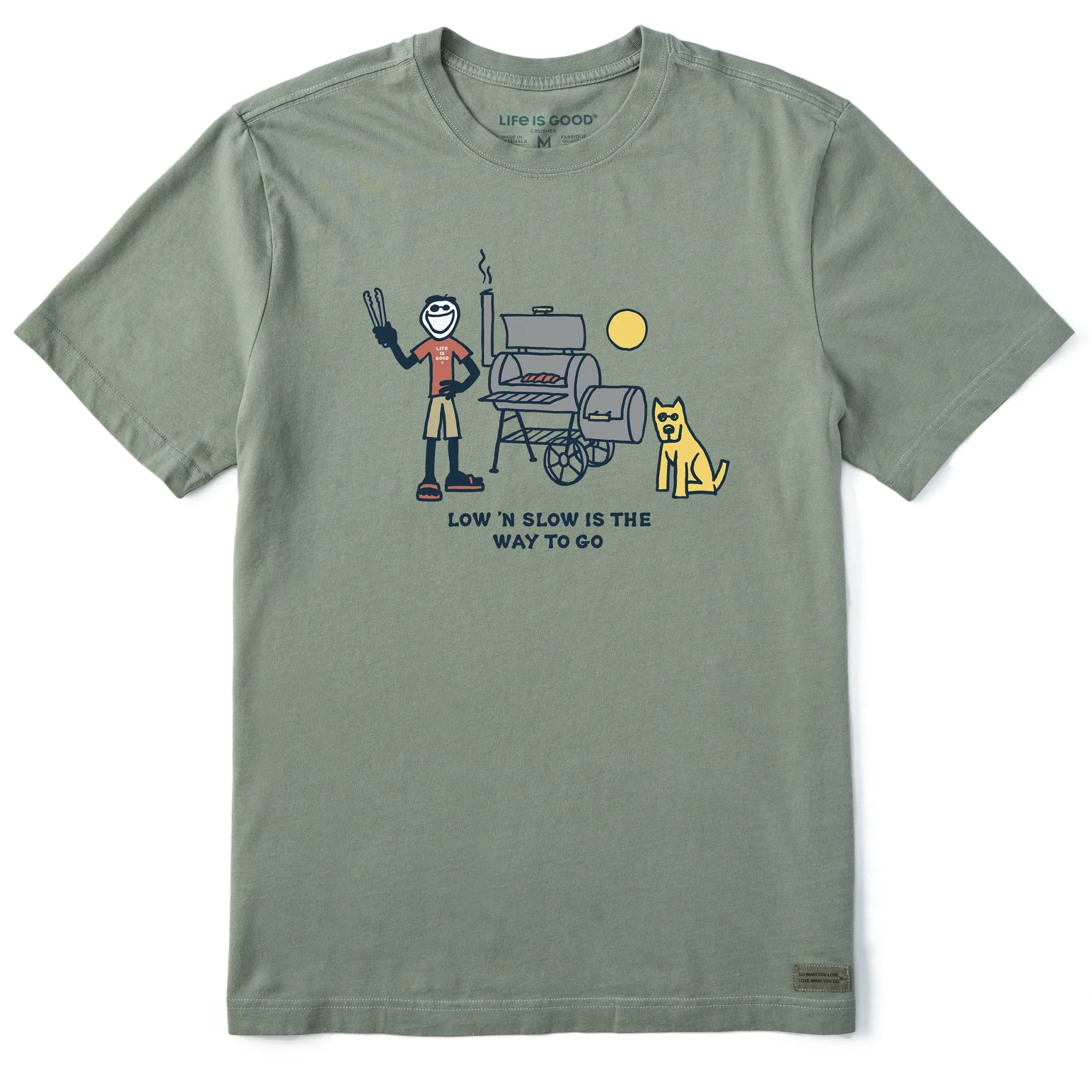 Men's Jake & Rocket Low N Slow Smoker Short Sleeve Tee Life is Good