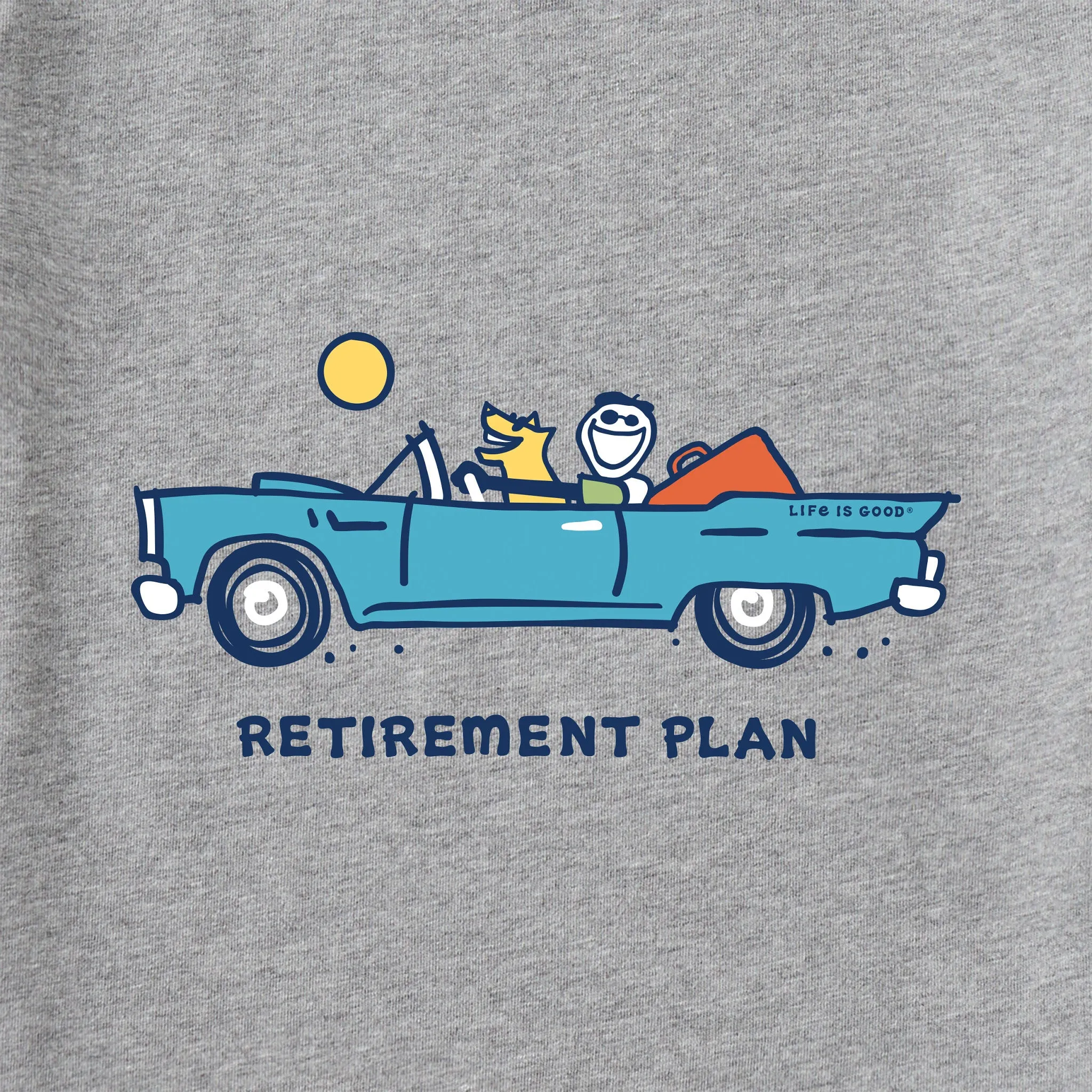 Men's Jake & Rocket Retirement Plan Short Sleeve Tee Life is Good