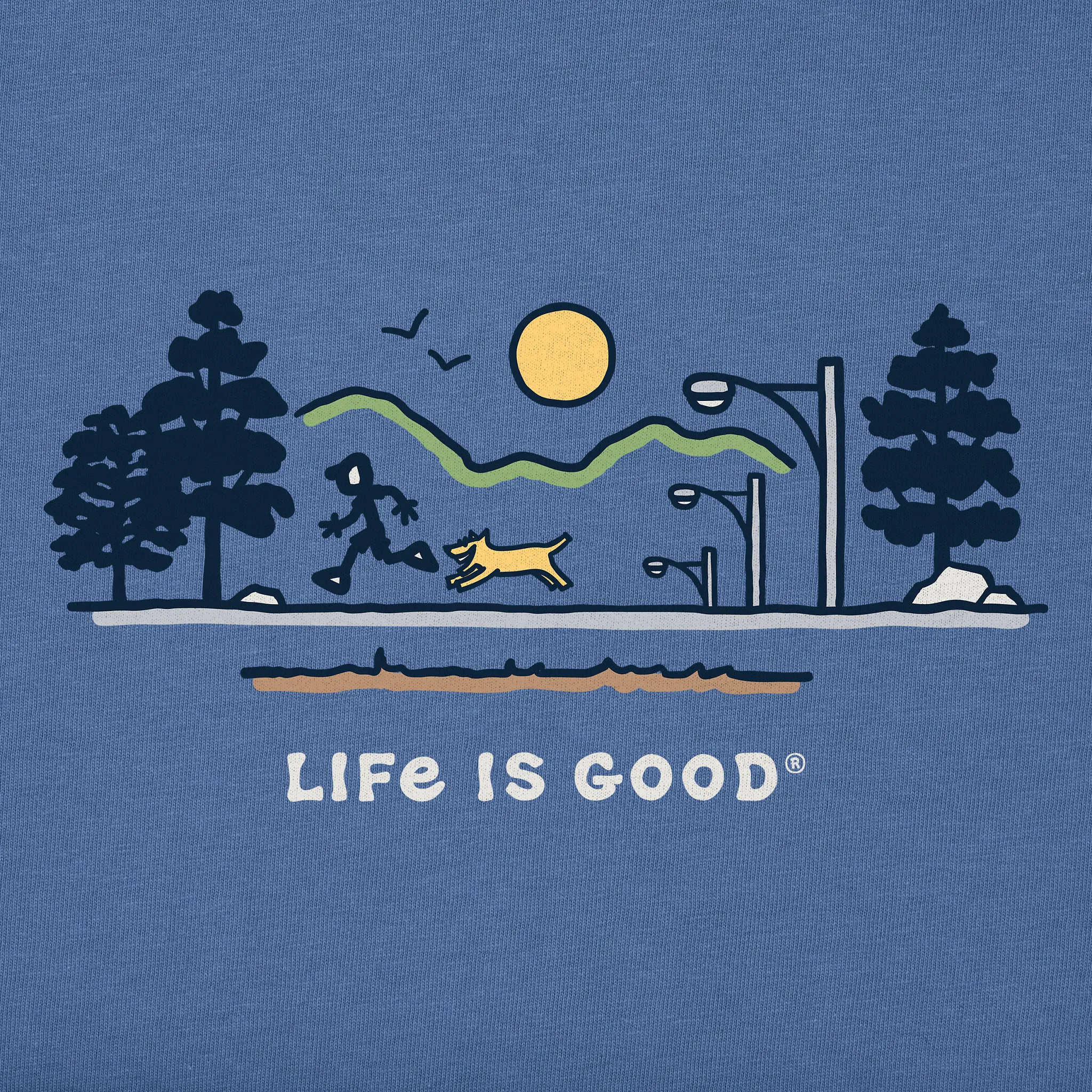 Men's Jake & Rocket Running Vista Short Sleeve Tee Life is Good