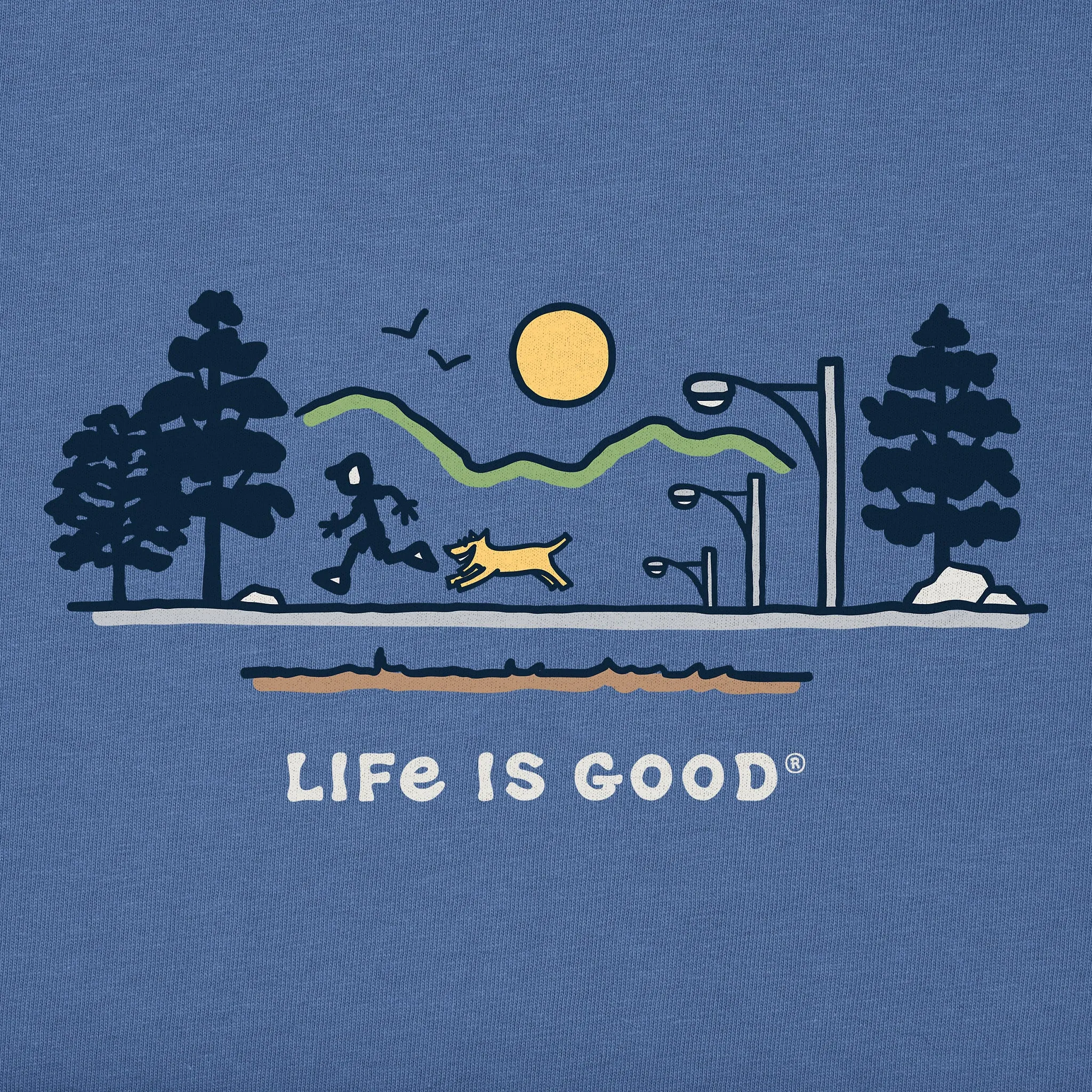 Men's Jake & Rocket Running Vista Short Sleeve Tee Life is Good