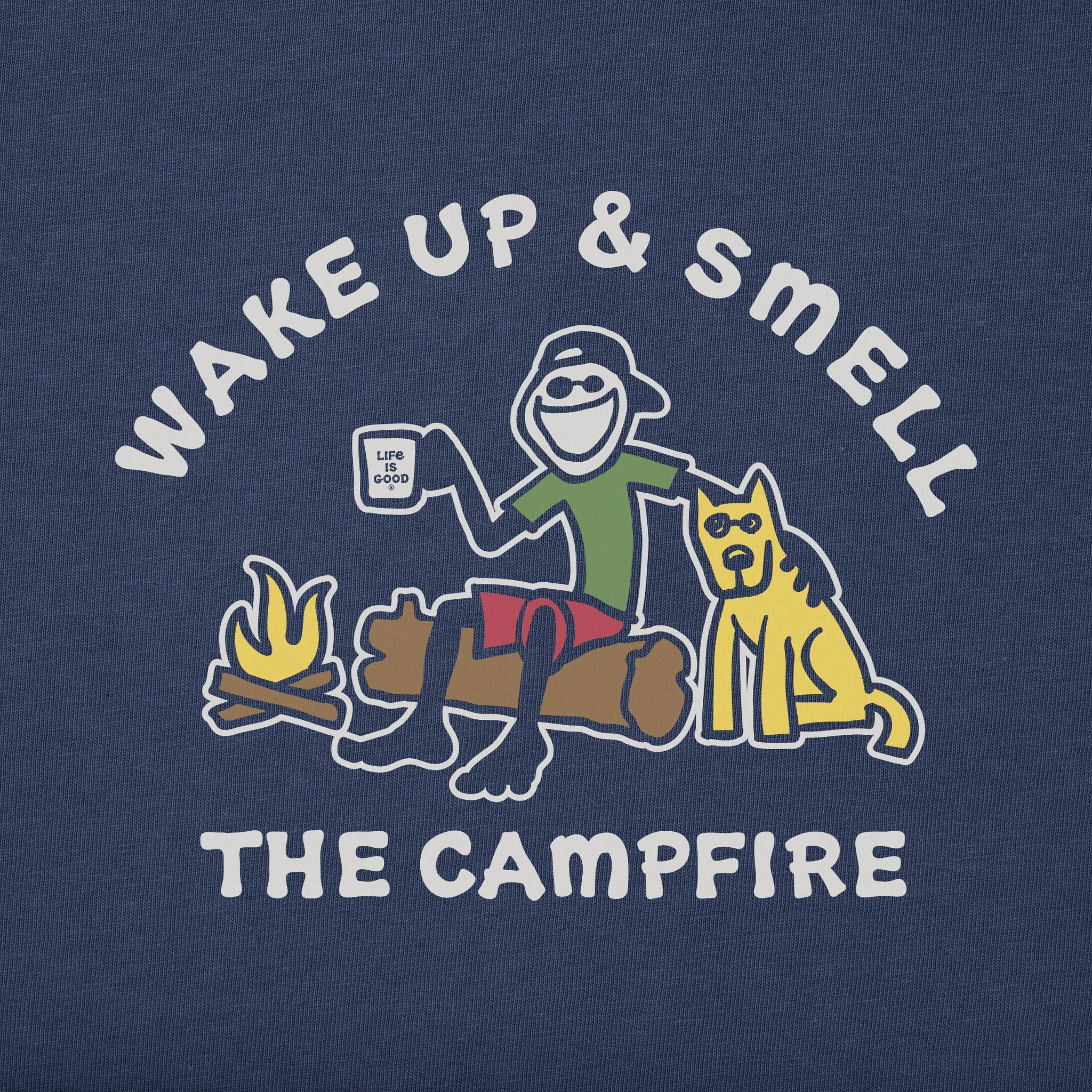 Men's Jake & Rocket Smell the Campfire Short Sleeve Tee Life is Good