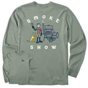 Men's Jake & Rocket Smoker Long Sleeve Crusher Tee Life is Good