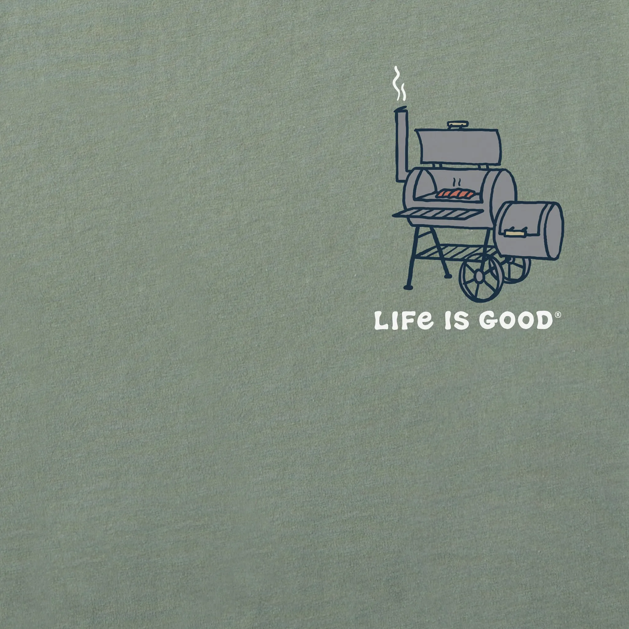 Men's Jake & Rocket Smoker Long Sleeve Crusher Tee Life is Good