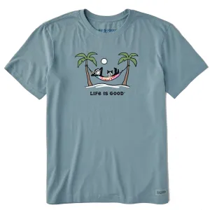 Men's Jake & Tux Palm Hammock Tie Dye Short Sleeve Crusher Tee Life is Good