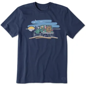 Men's Jake and Rocket Beach 4x4 Short Sleeve Tee Life is Good