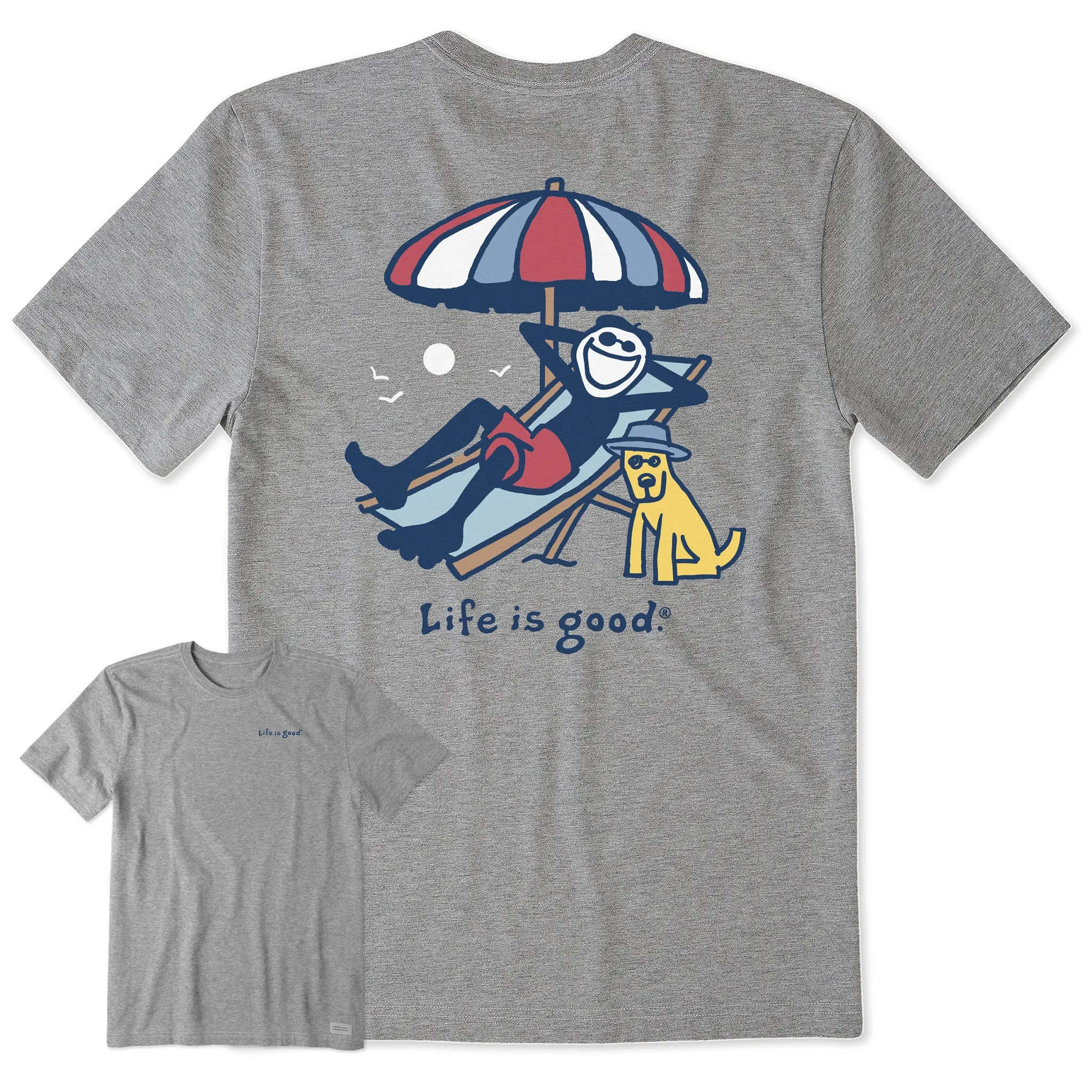 Men's Jake and Rocket Beach Day Short Sleeve Tee Life is Good