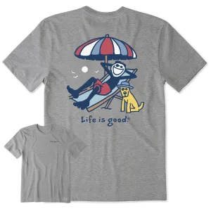 Men's Jake and Rocket Beach Day Short Sleeve Tee Life is Good