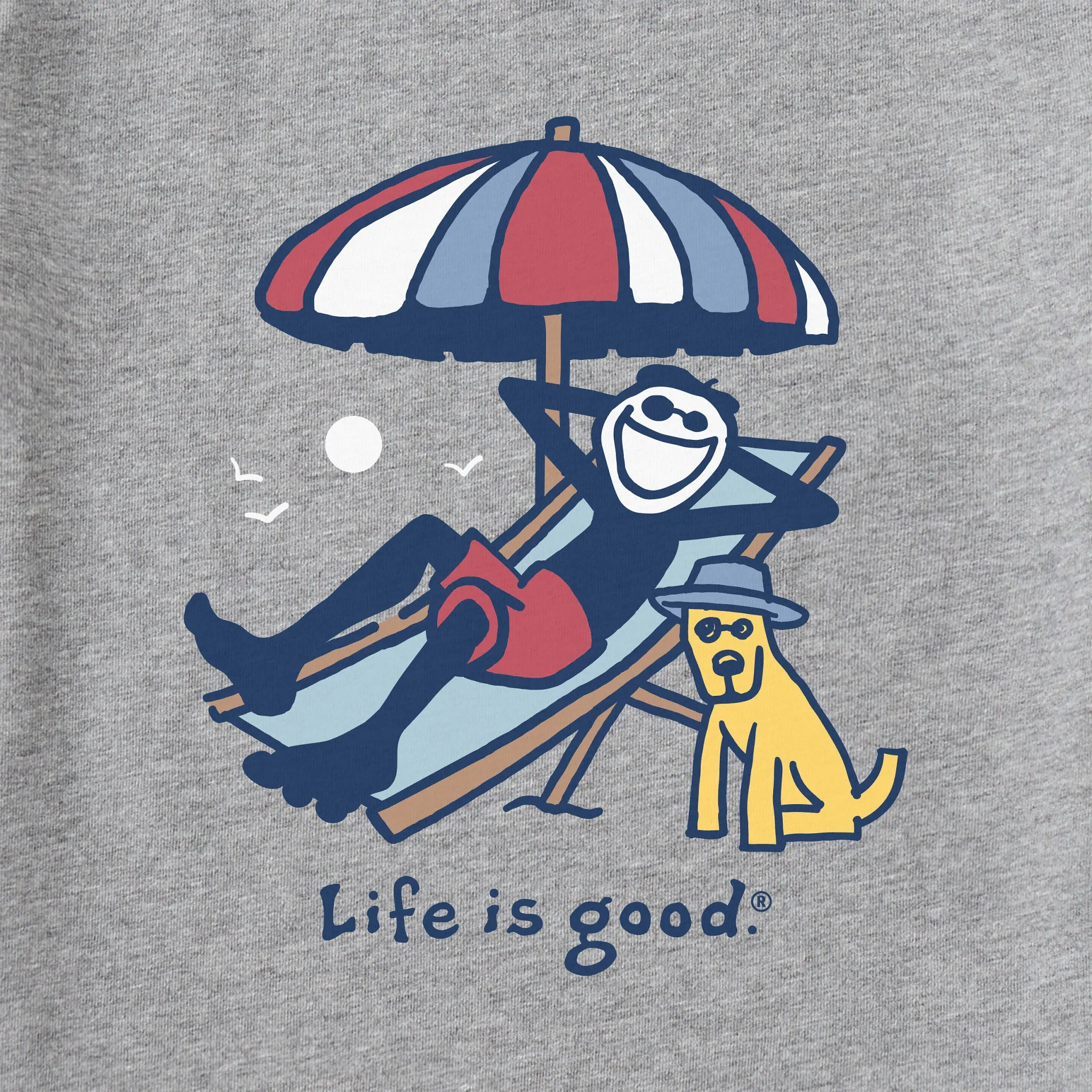 Men's Jake and Rocket Beach Day Short Sleeve Tee Life is Good
