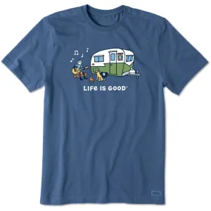 Men's Jake and Rocket Camper Music Short Sleeve Crusher Tee Life is Good