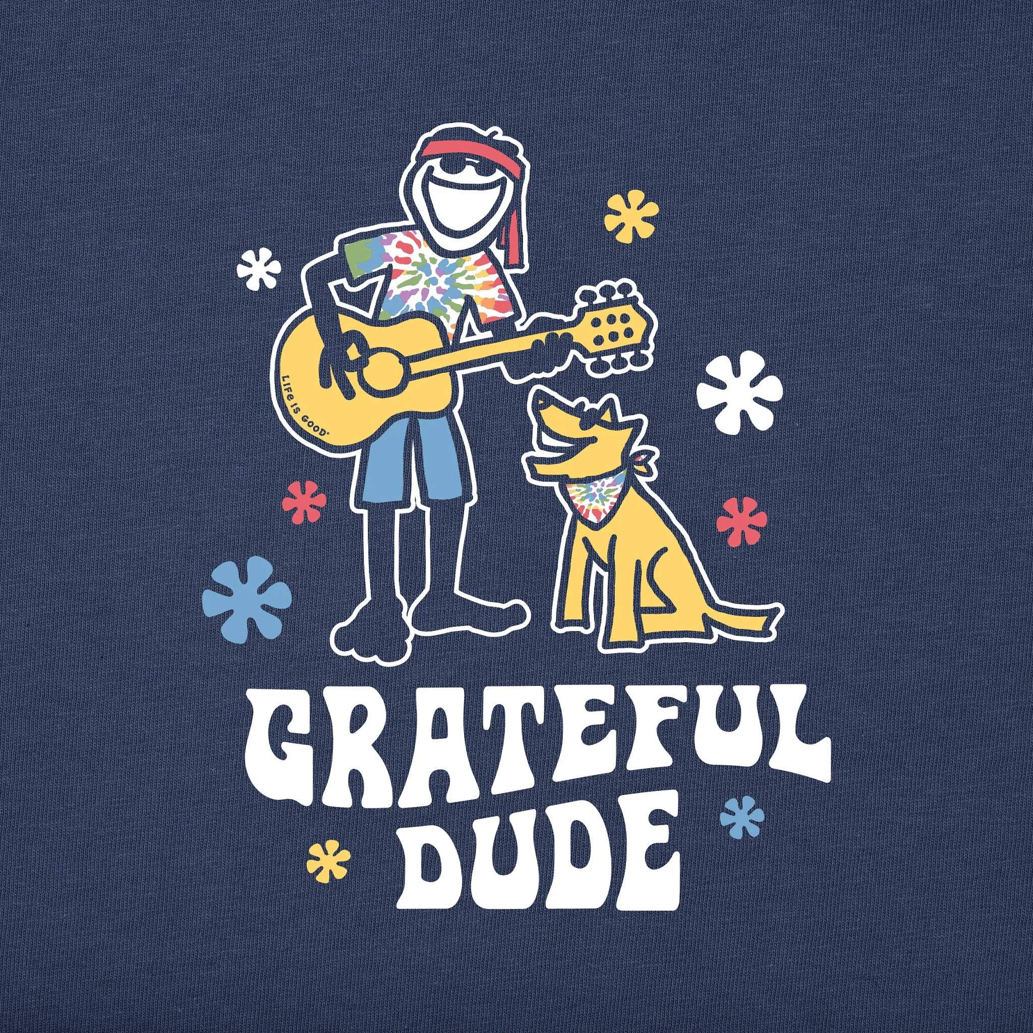 Men's Jake and Rocket Grateful Dude Short Sleeve Tee Life is Good