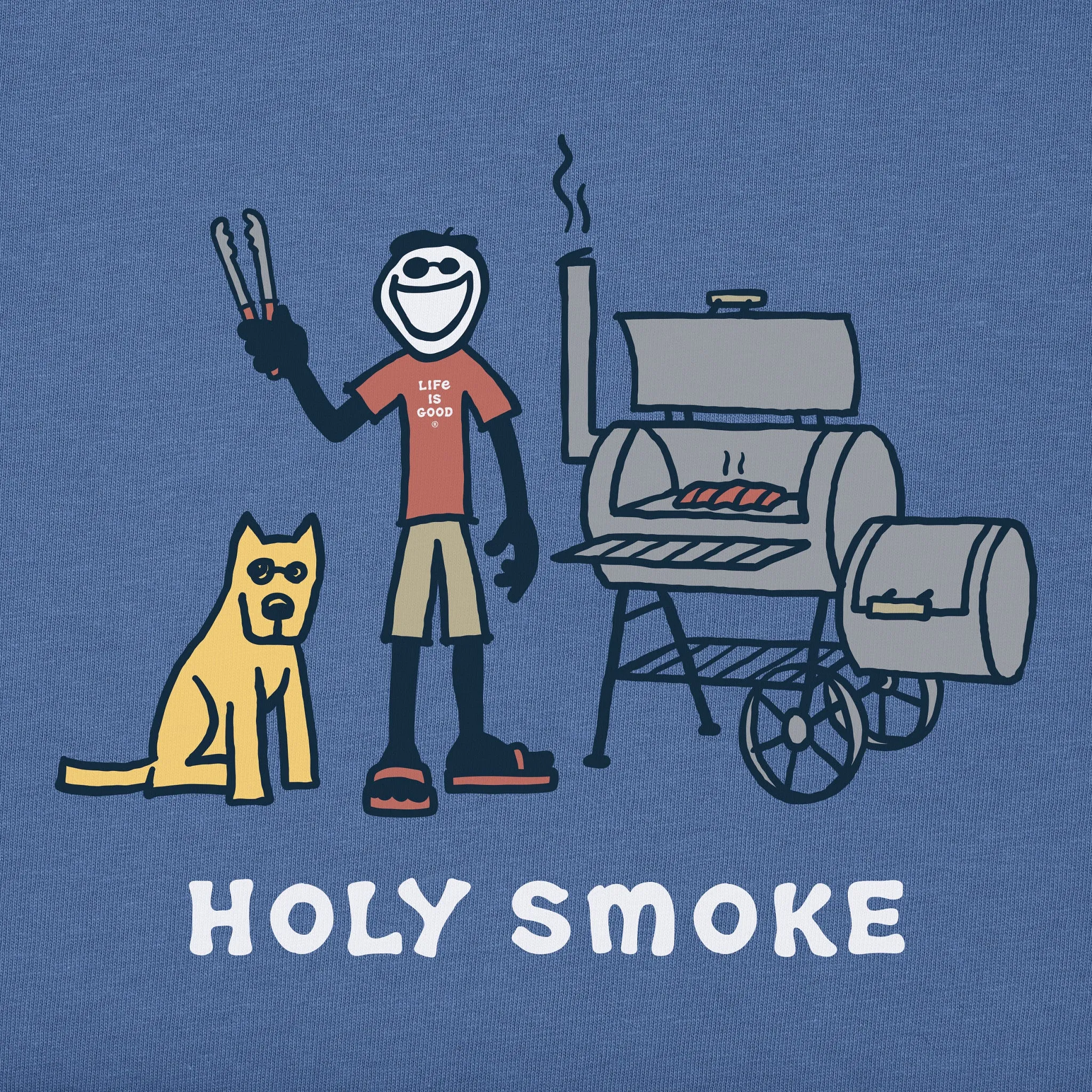 Men's Jake and Rocket Holy Smoke Short Sleeve Crusher Tee Life is Good
