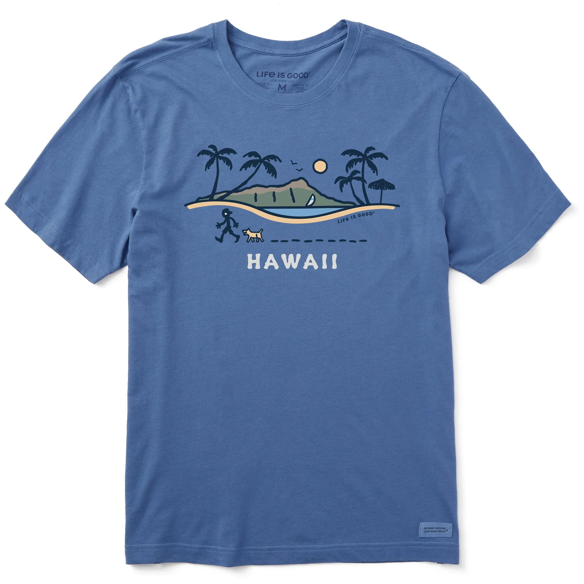 Men's Jake and Rocket in Hawaii Short Sleeve Crusher Tee Life is Good