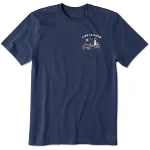 Men's Jake and Rocket Lighthouse Walk Short Sleeve Crusher Tee Life is Good