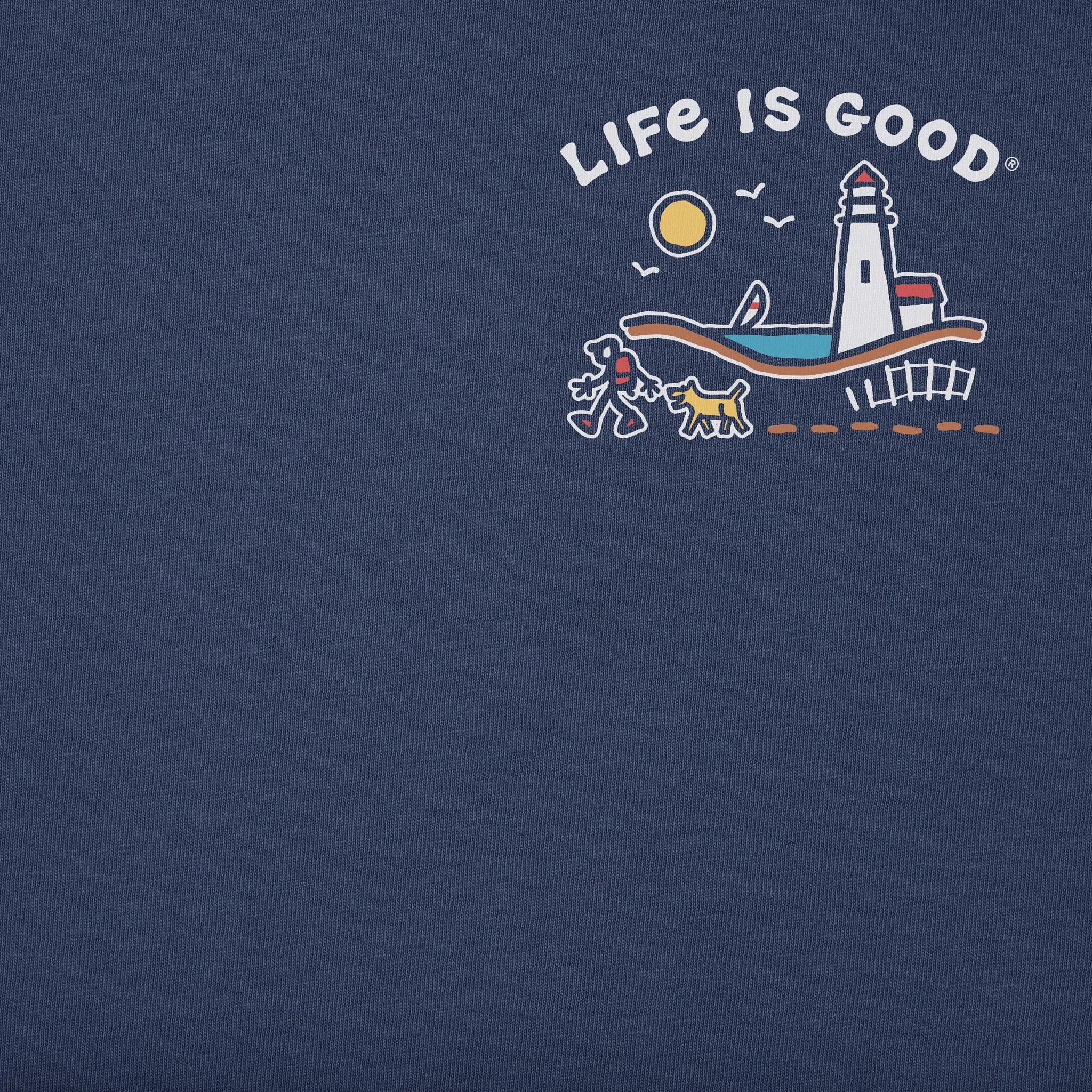 Men's Jake and Rocket Lighthouse Walk Short Sleeve Crusher Tee Life is Good