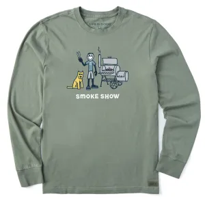 Men's Jake and Rocket Smoke Show Long Sleeve Crusher-LITE Tee Life is Good