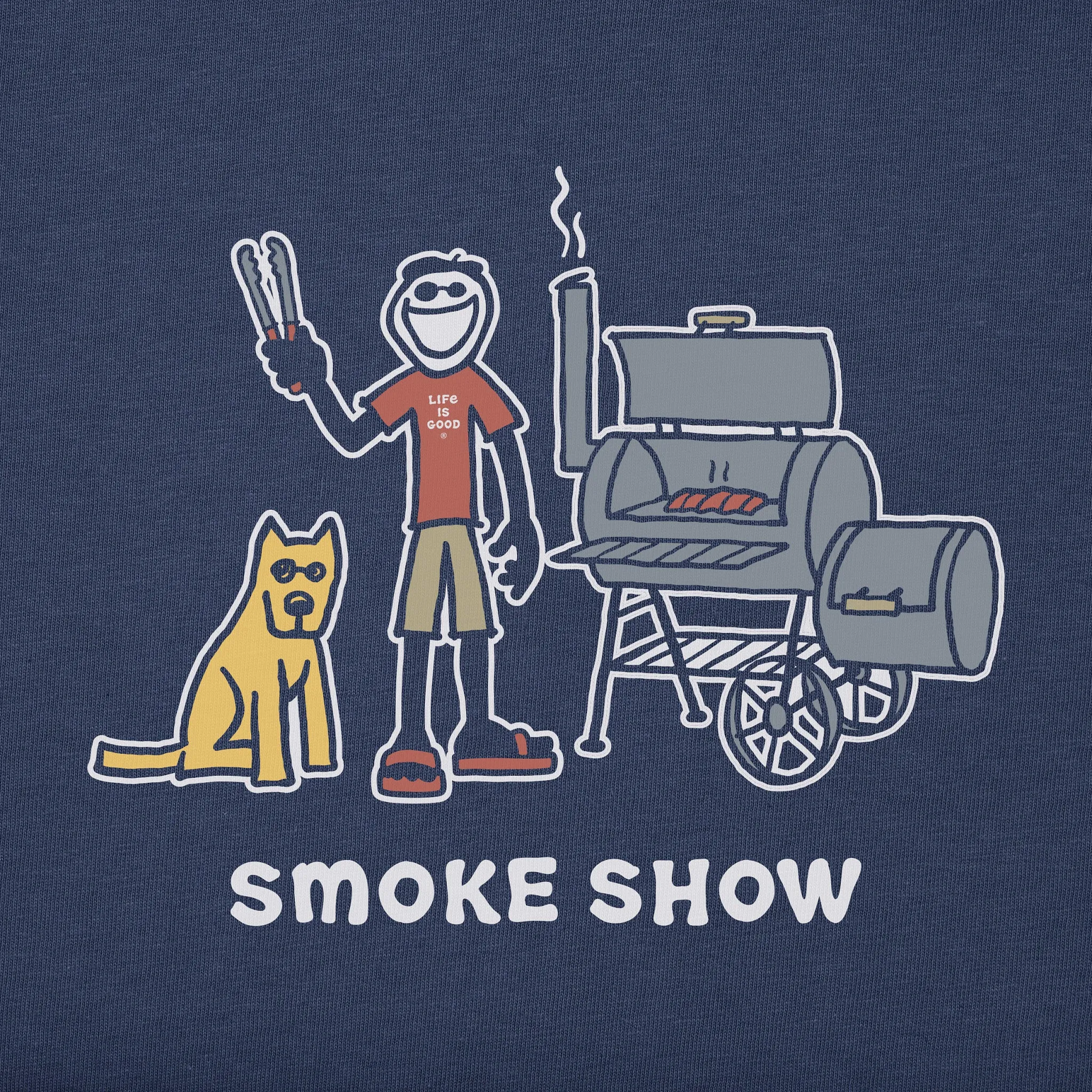 Men's Jake and Rocket Smoke Show Short Sleeve Tee Life is Good