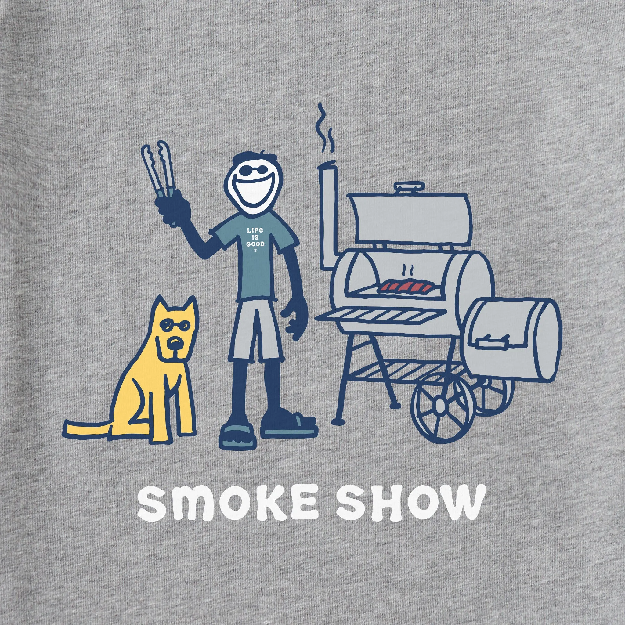 Men's Jake and Rocket Smoke Show Short Sleeve Tee Life is Good